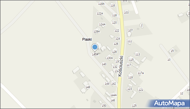 Sobolew, Kościuszki Tadeusza, gen., 140A, mapa Sobolew