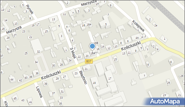 Sobolew, Kościuszki Tadeusza, gen., 16A, mapa Sobolew