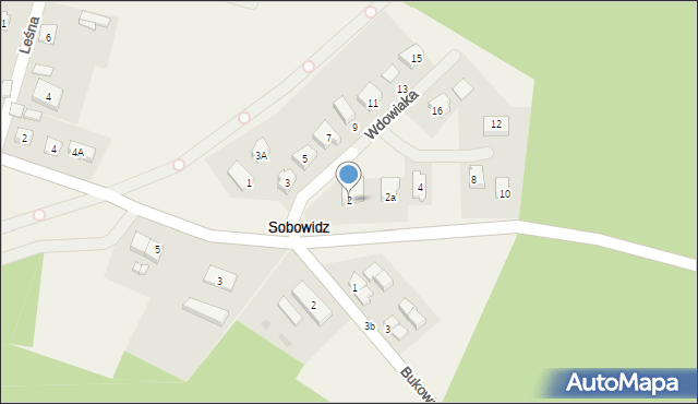 Sobowidz, Kościuszki Tadeusza, gen., 2, mapa Sobowidz