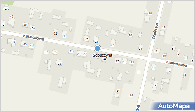 Sobuczyna, Konwaliowa, 23, mapa Sobuczyna