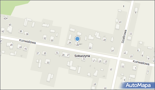 Sobuczyna, Konwaliowa, 24, mapa Sobuczyna