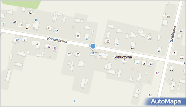 Sobuczyna, Konwaliowa, 31, mapa Sobuczyna