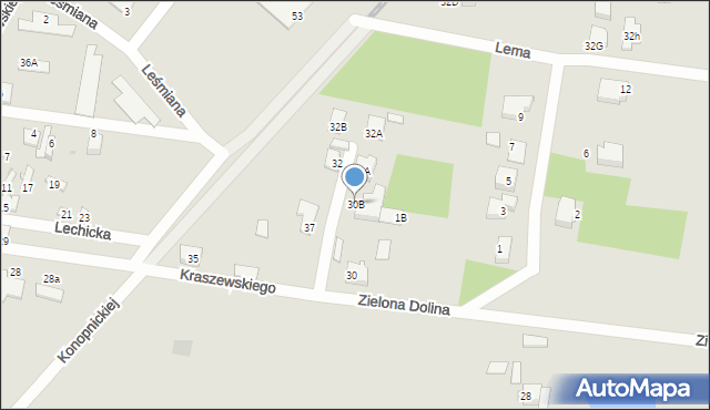 Sochaczew, Konopnickiej Marii, 30B, mapa Sochaczew