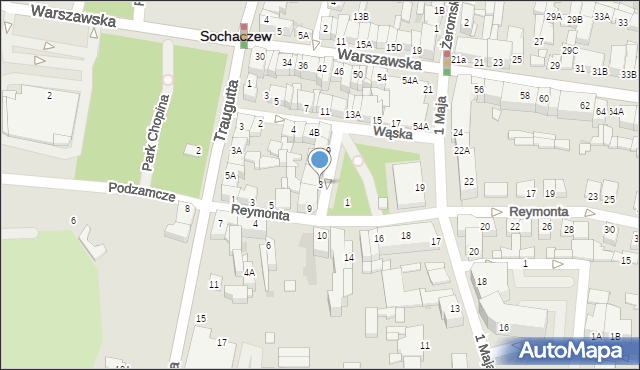 Sochaczew, Kordona-Janickiego Stanisława, 3, mapa Sochaczew