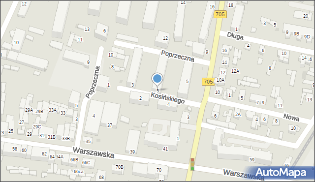 Sochaczew, Kosińskiego Wilhelma, kpt., 5, mapa Sochaczew
