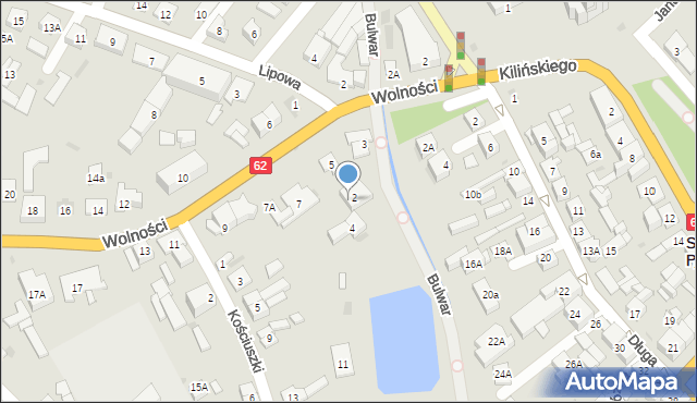 Sokołów Podlaski, Kościuszki Tadeusza, gen., 3a, mapa Sokołów Podlaski