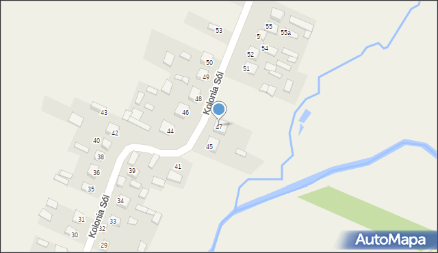 Sól, Kolonia Sól, 47, mapa Sól