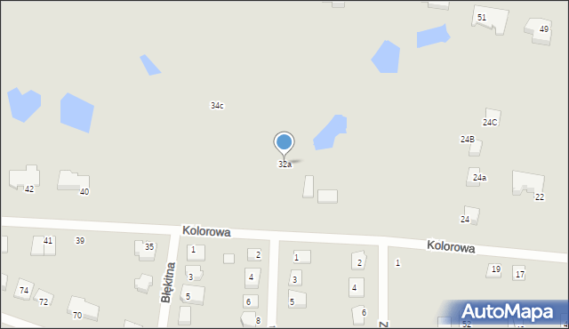 Solec Kujawski, Kolorowa, 32a, mapa Solec Kujawski