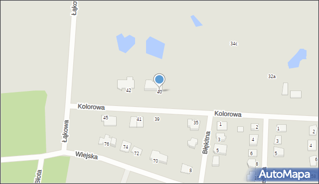 Solec Kujawski, Kolorowa, 40, mapa Solec Kujawski