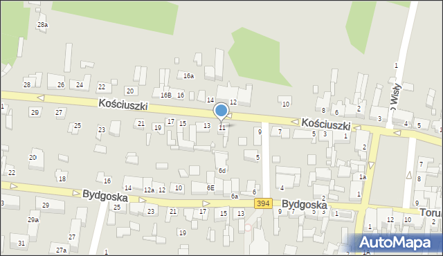 Solec Kujawski, Kościuszki Tadeusza, gen., 11, mapa Solec Kujawski