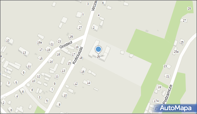 Solec nad Wisłą, Kościuszki Tadeusza, gen., 20, mapa Solec nad Wisłą