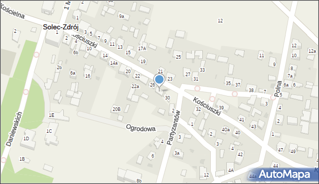 Solec-Zdrój, Kościuszki Tadeusza, gen., 28, mapa Solec-Zdrój