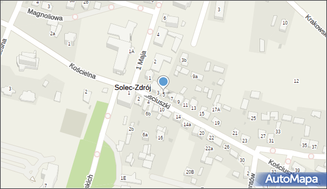 Solec-Zdrój, Kościuszki Tadeusza, gen., 5, mapa Solec-Zdrój