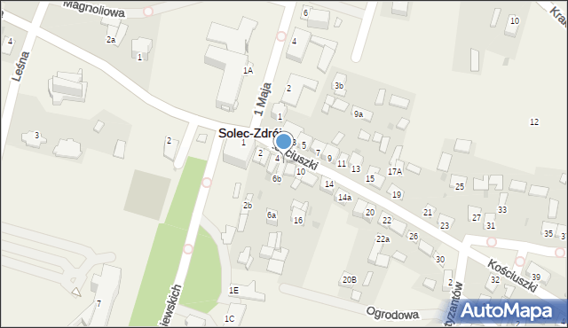 Solec-Zdrój, Kościuszki Tadeusza, gen., 6, mapa Solec-Zdrój