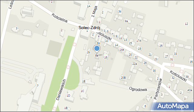 Solec-Zdrój, Kościuszki Tadeusza, gen., 6a, mapa Solec-Zdrój