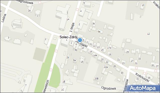 Solec-Zdrój, Kościuszki Tadeusza, gen., 8, mapa Solec-Zdrój