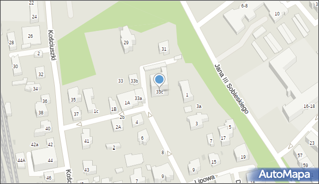 Sopot, Kościuszki Tadeusza, gen., 33c, mapa Sopotu