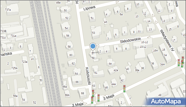 Sopot, Kościuszki Tadeusza, gen., 57, mapa Sopotu