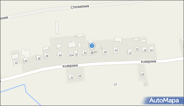 Sośnica, Kolejowa, 28, mapa Sośnica