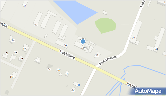 Sośnicowice, Kozielska, 12A, mapa Sośnicowice