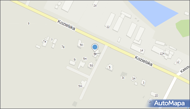 Sośnicowice, Kozielska, 5F, mapa Sośnicowice