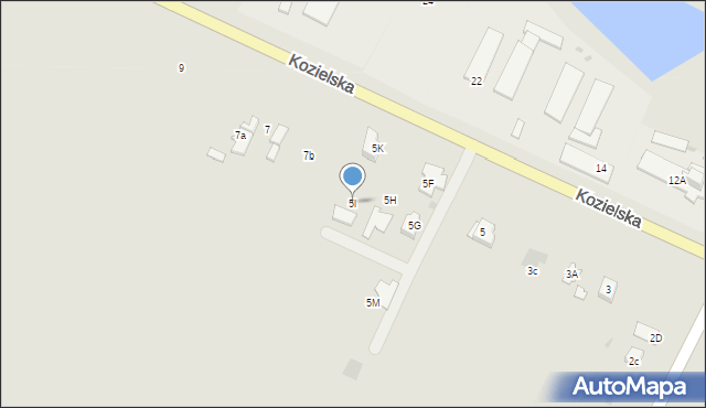 Sośnicowice, Kozielska, 5l, mapa Sośnicowice