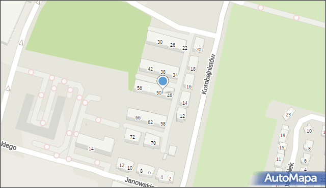 Sosnowiec, Kombajnistów, 48, mapa Sosnowca