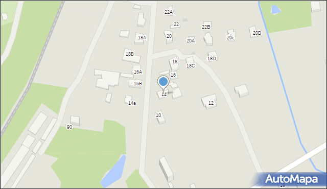 Sosnowiec, Kościuszkowców, 14, mapa Sosnowca