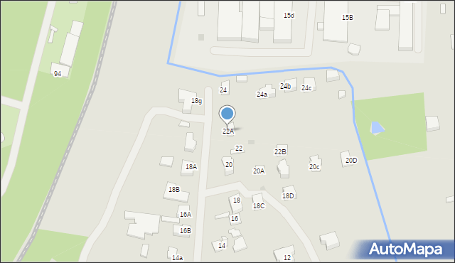 Sosnowiec, Kościuszkowców, 22A, mapa Sosnowca