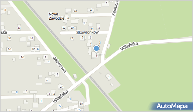 Sosnowiec, Kosmonautów, 1, mapa Sosnowca