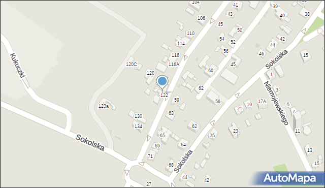 Sosnowiec, Komuny Paryskiej, 126, mapa Sosnowca