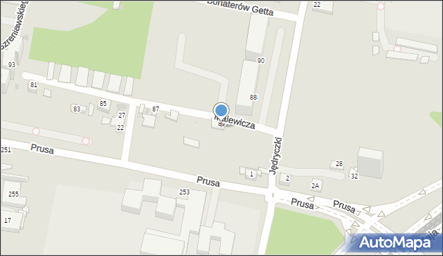 Sosnowiec, Konopnickiej Marii, 89/I, mapa Sosnowca