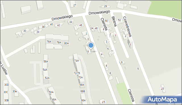 Sosnowiec, Kosynierów, 9B, mapa Sosnowca