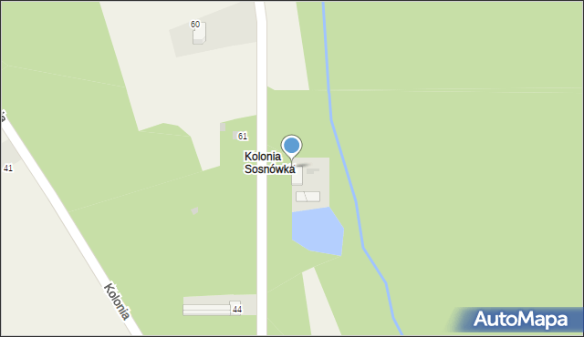 Sosnówka, Kolonia, 11, mapa Sosnówka