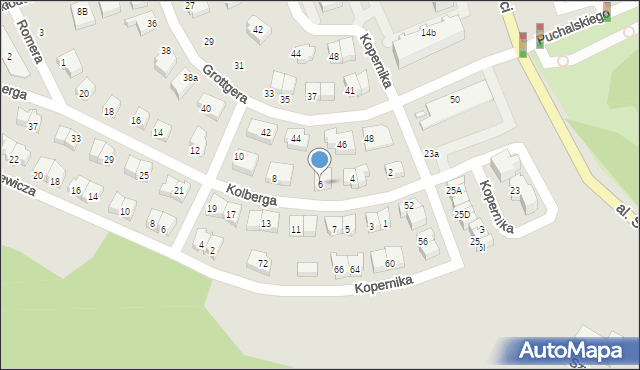 Śrem, Kolberga, 6, mapa Śrem