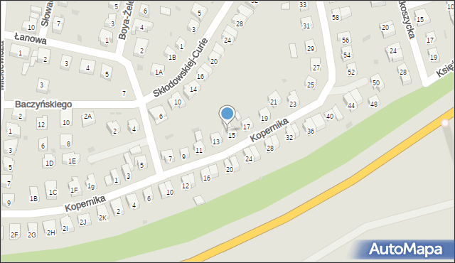 Środa Śląska, Kopernika Mikołaja, 15A, mapa Środa Śląska