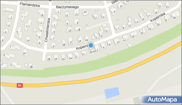 Środa Śląska, Kopernika Mikołaja, 2K, mapa Środa Śląska