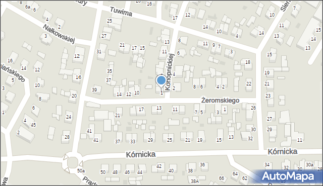 Środa Wielkopolska, Konopnickiej Marii, 1, mapa Środa Wielkopolska