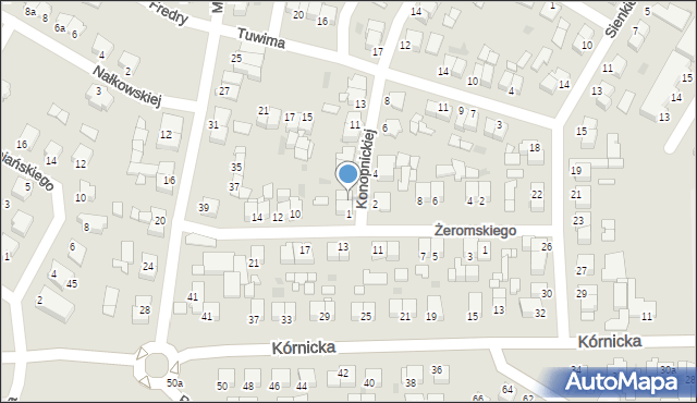 Środa Wielkopolska, Konopnickiej Marii, 3, mapa Środa Wielkopolska