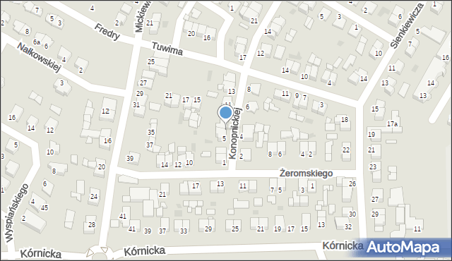 Środa Wielkopolska, Konopnickiej Marii, 7, mapa Środa Wielkopolska