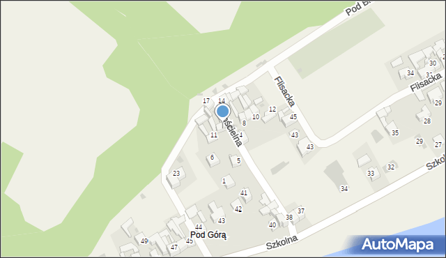 Sromowce Niżne, Kościelna, 15, mapa Sromowce Niżne