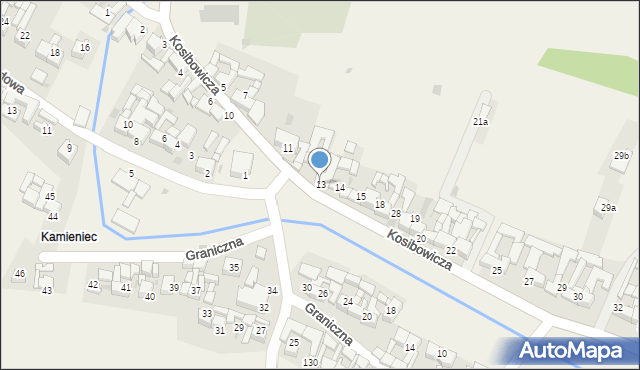 Sromowce Wyżne, Kosibowicza J., ks., 13, mapa Sromowce Wyżne