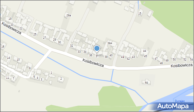 Sromowce Wyżne, Kosibowicza J., ks., 37, mapa Sromowce Wyżne