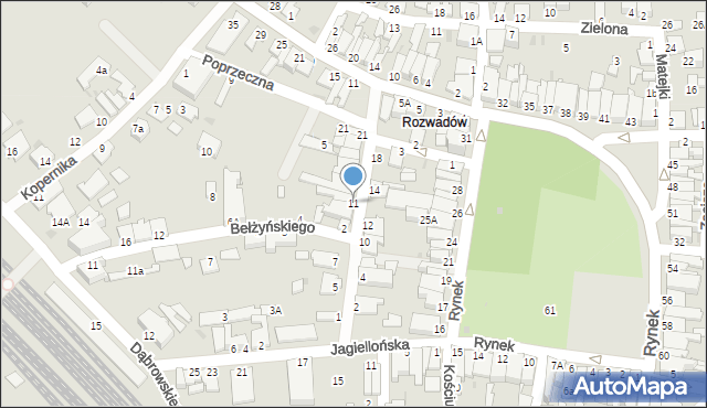 Stalowa Wola, Kochanowskiego Jana, 11, mapa Stalowa Wola