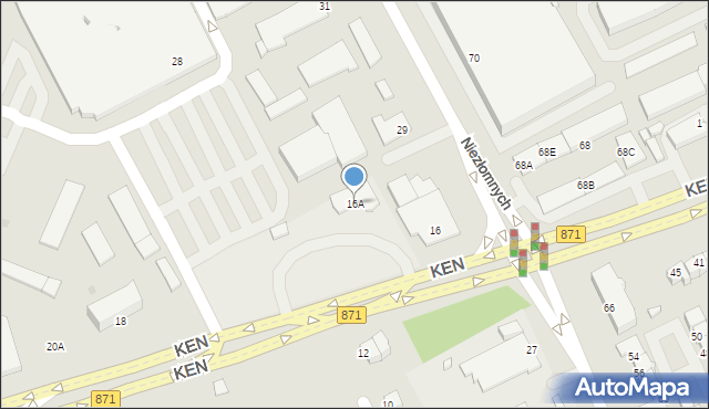 Stalowa Wola, Komisji Edukacji Narodowej, 16A, mapa Stalowa Wola