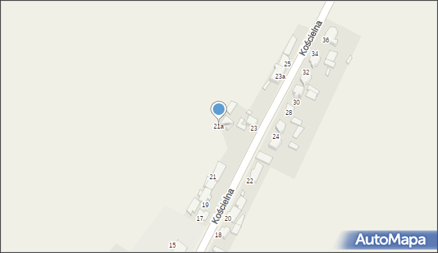 Staniszcze Wielkie, Kościelna, 21a, mapa Staniszcze Wielkie