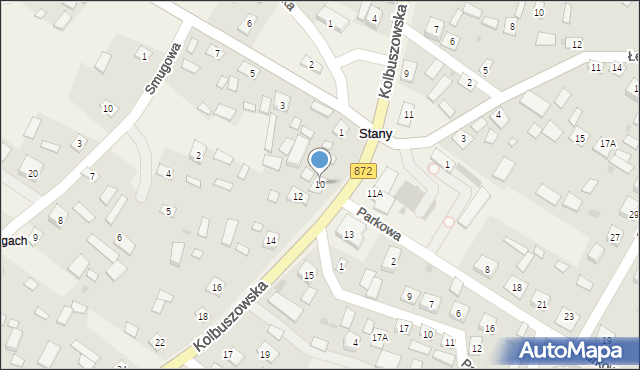 Stany, Kolbuszowska, 10, mapa Stany