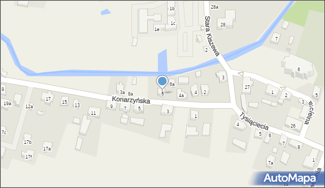 Stara Kiszewa, Konarzyńska, 6, mapa Stara Kiszewa