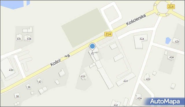 Stara Kiszewa, Kościerska, 41, mapa Stara Kiszewa