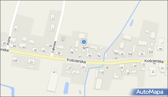 Stara Kiszewa, Kościerska, 56, mapa Stara Kiszewa